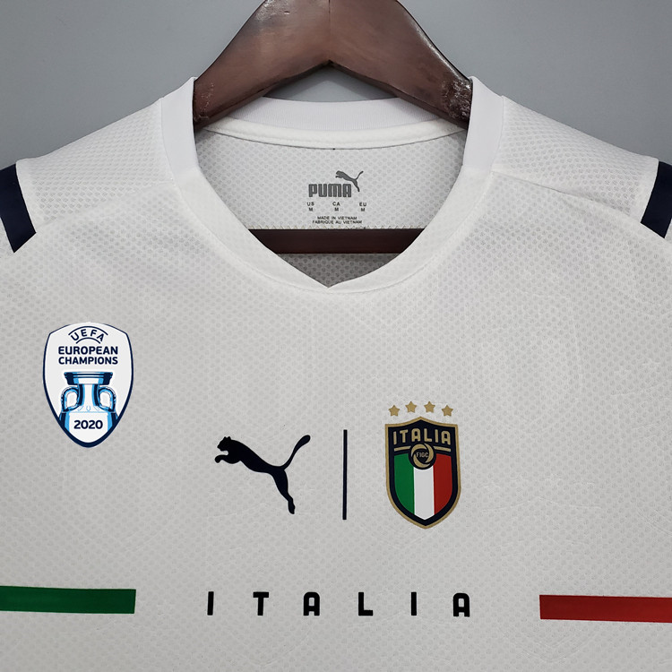 Advanced Fabric Euro 2020 Champion Italy Away Kit White Winner Badge