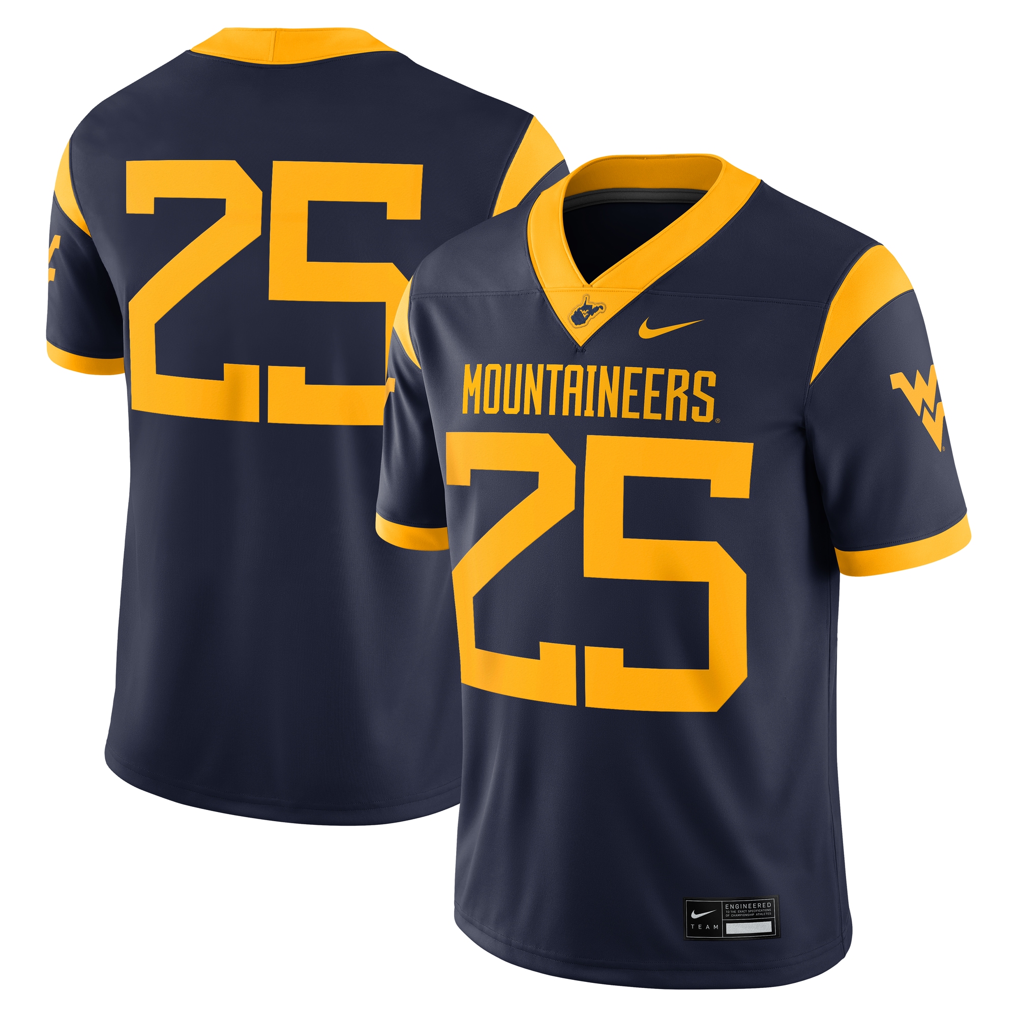 [NJP] West Virginia Mountaineers Limited Home Game Jersey - Navy