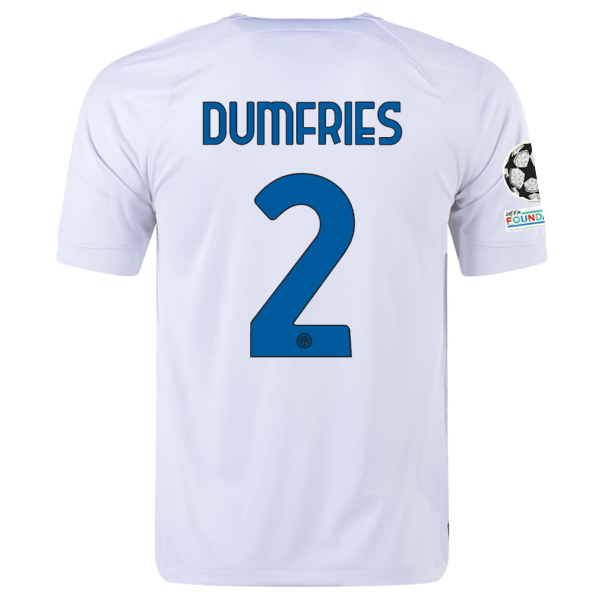 Inter Milan Dumfries 2023-2024 UCL Away Jersey – Authentic Shirt