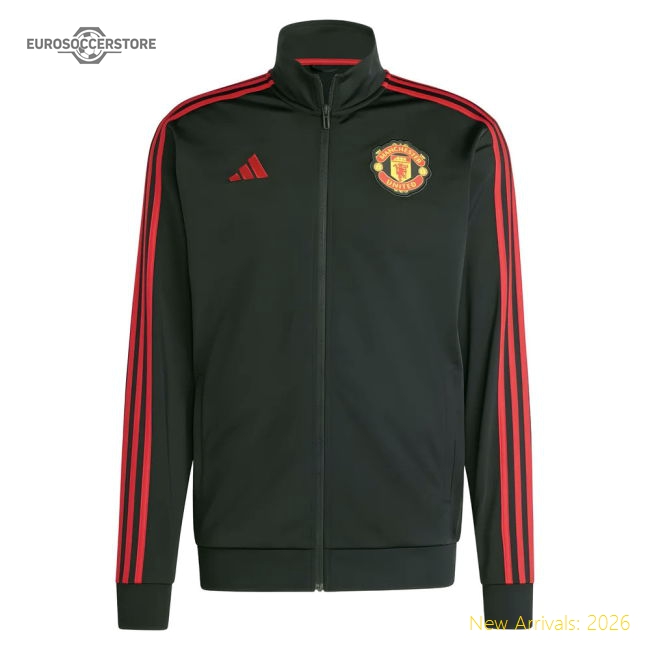 Professional Official 2025-2026 Man Utd DNA Track Top Black