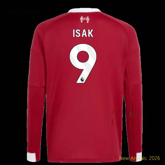 Comfortable Kids Liverpool Isak Jersey 2025-2026 Machine-washable