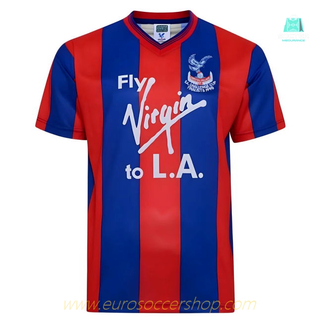 Score Draw Crystal Palace 1990 FA Cup Final Retro Football Shirt