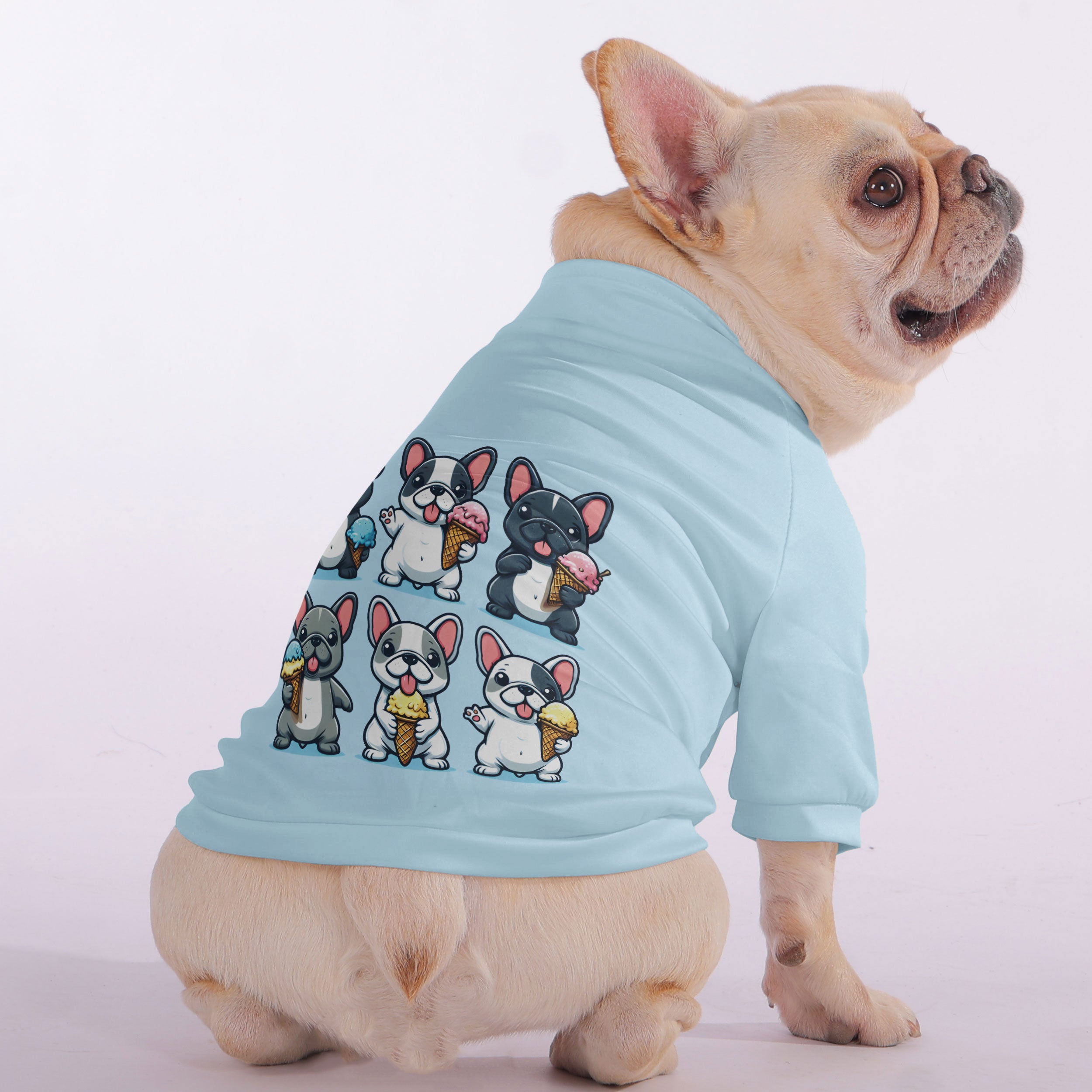 Premium Ivonne - Snuggly Zip-up Sweatshirt For French Bulldogs for Ca...