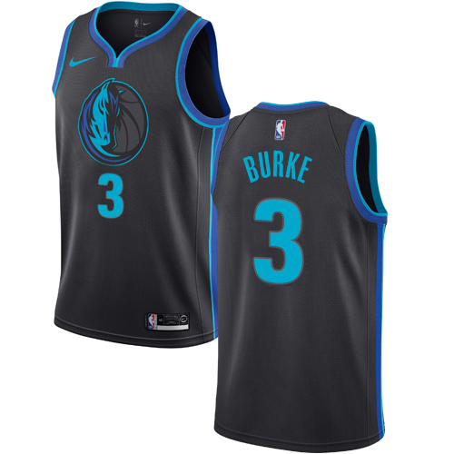 Professional Mavs NBA Swingman Jersey #3 Trey Burke 2018 City - Green