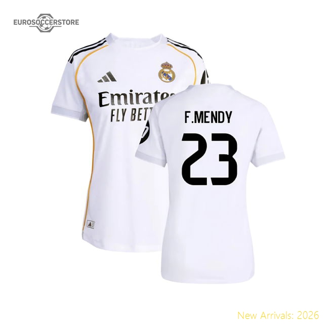 2025-2026 Real Madrid Authentic Home Shirt (Womens) (F.Mendy 23)