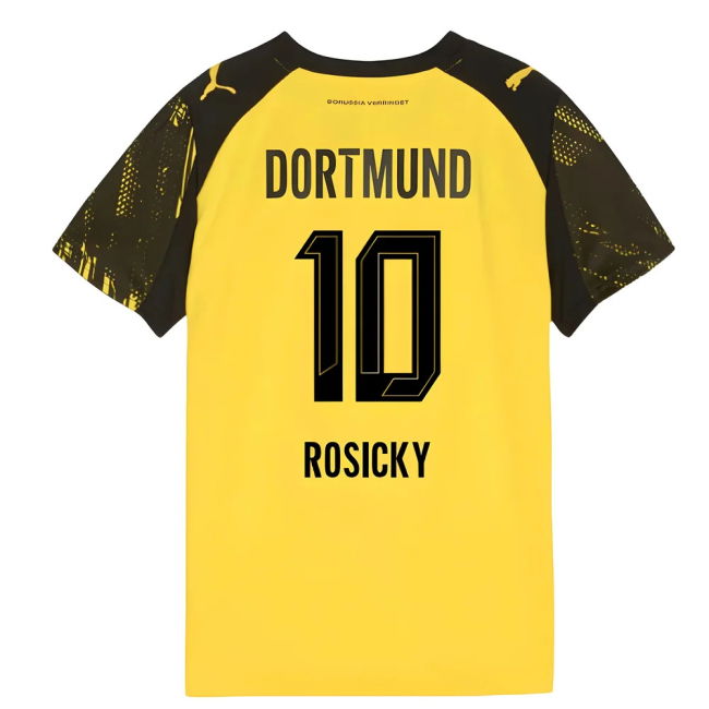 2025-2026 Borussia Dortmund Home Shirt - Kids (Rosicky 10)