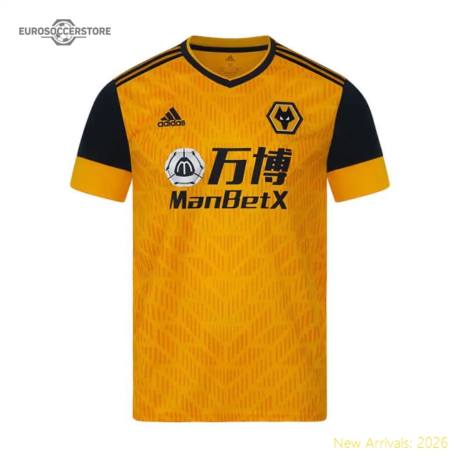 Outstanding 2020-2021 Wolves Home Football Shirt (adama 37)