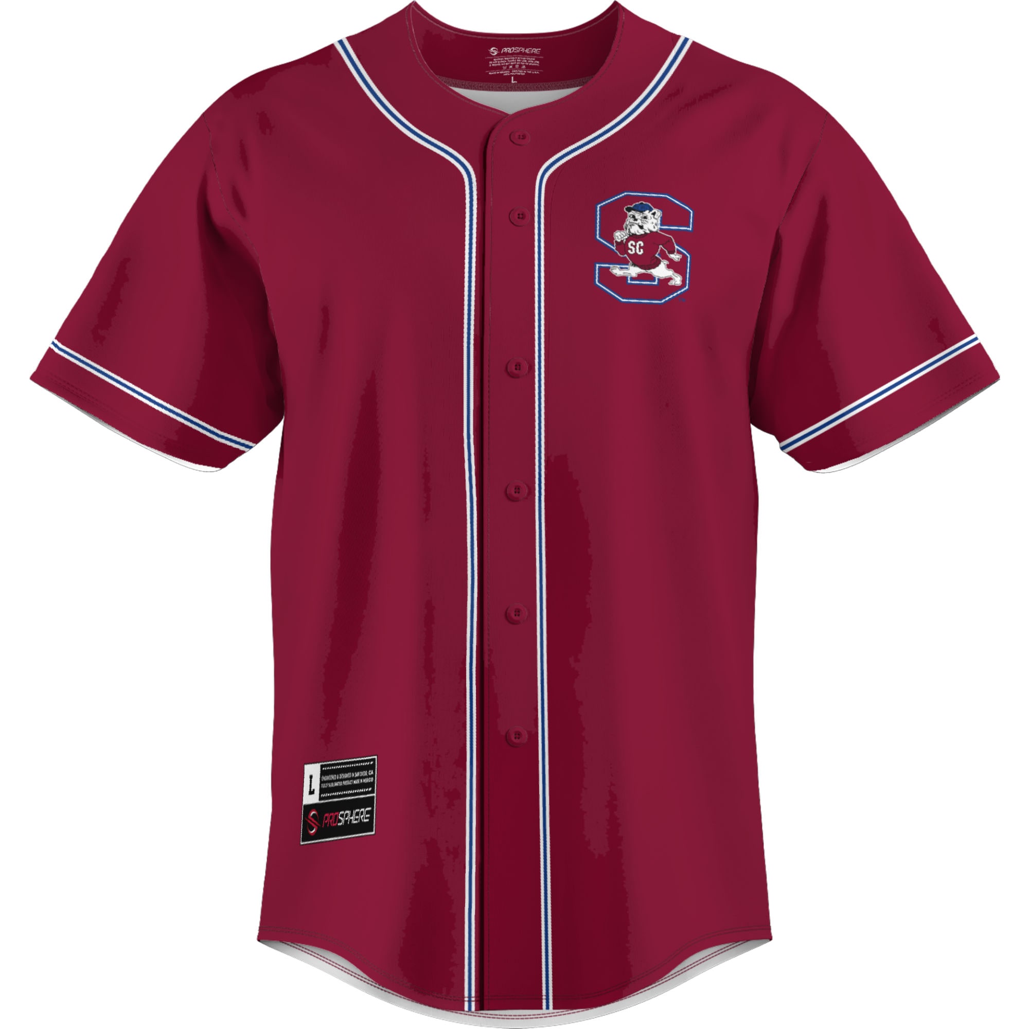 [DDG] South Carolina State Bulldogs GameDay Greats Lightweight Baseball Jersey - Blue