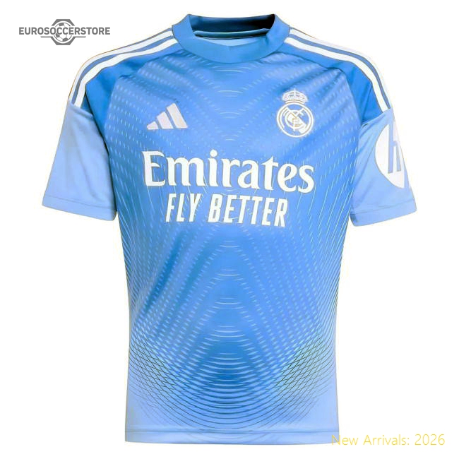 High-Quality 2025-2026 Real Madrid Home Youth Goalkeeper Kit