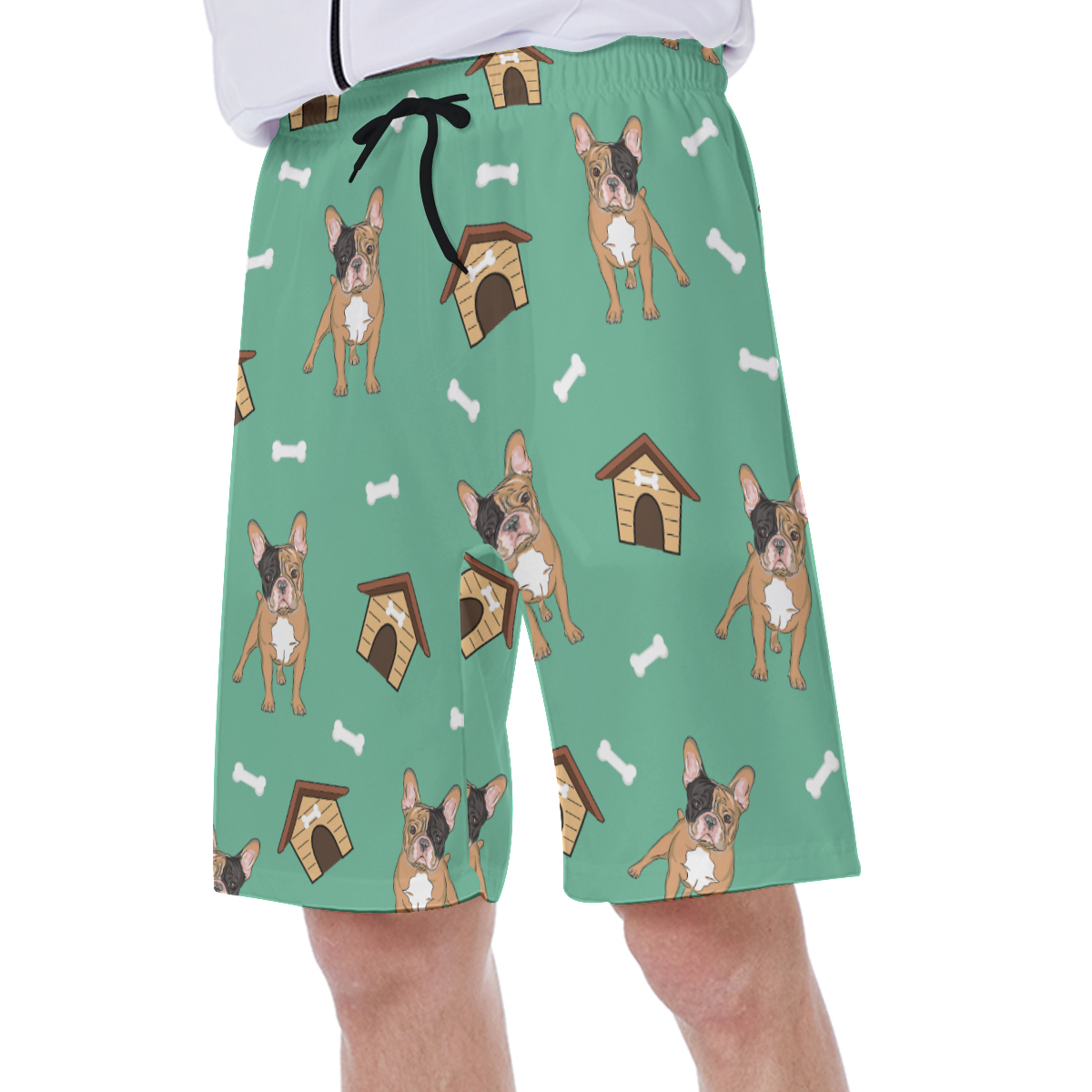 French Bulldog Lover Zeus Men's Beach Shorts Stylish Daily Item