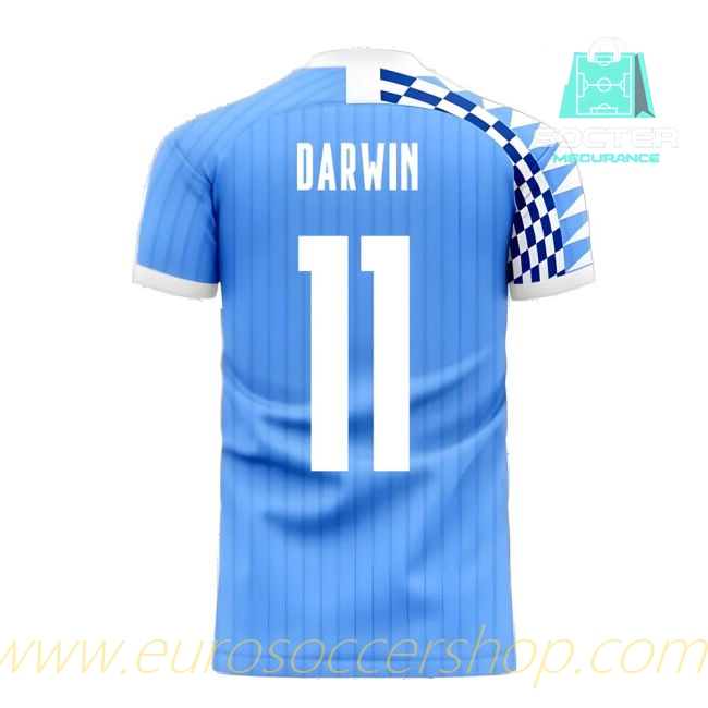 2025/26 Campaign Uruguay Home Football Shirt Premium Libero Collection (DARWIN 11)