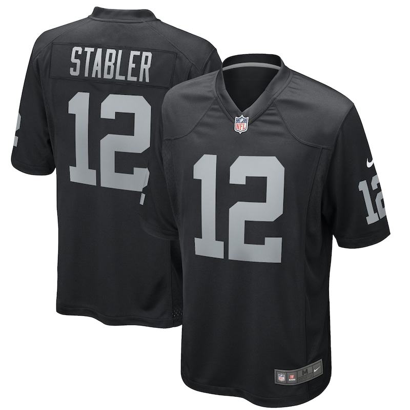 None Ken Stabler Las Vegas Raiders Great Value Replica Jersey