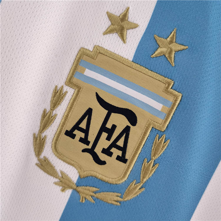 Breathable Argentina World Cup 2022 Finals Version Soccer Jersey