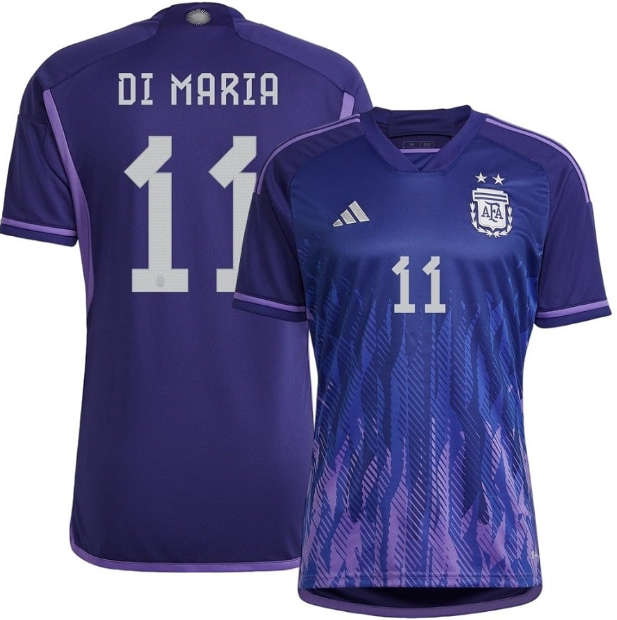Advanced Fabric Argentina World Cup 2022 Away DI MARIA Soccer Jersey