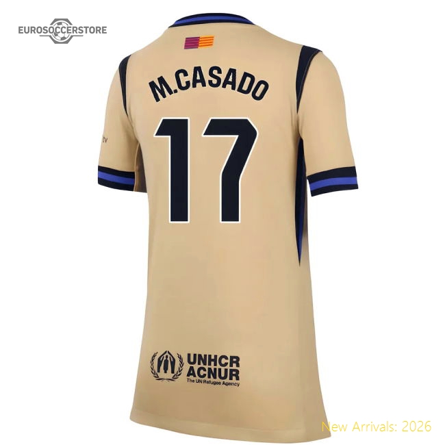 Pro-level Away Barcelona M.casado Jersey 2025-2026 Quick-dry