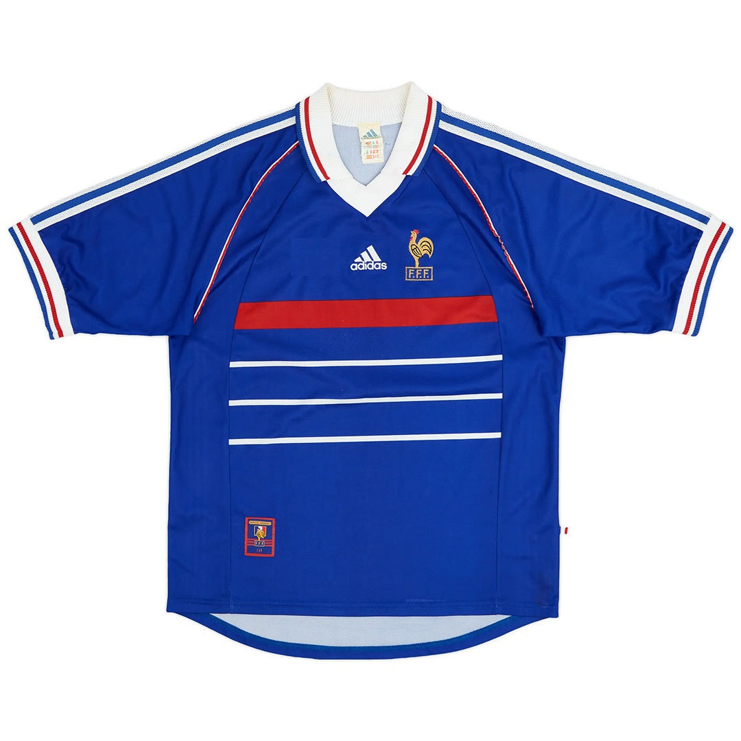 Retro France Home Jersey 1998 Authentic Kit