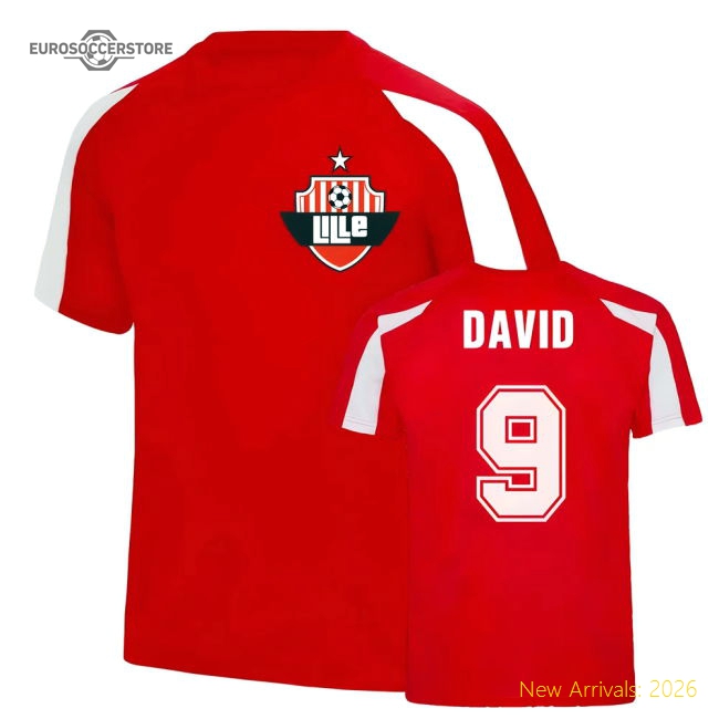 High-Quality Lille Sports Training Jersey (Jonathan David 9)
