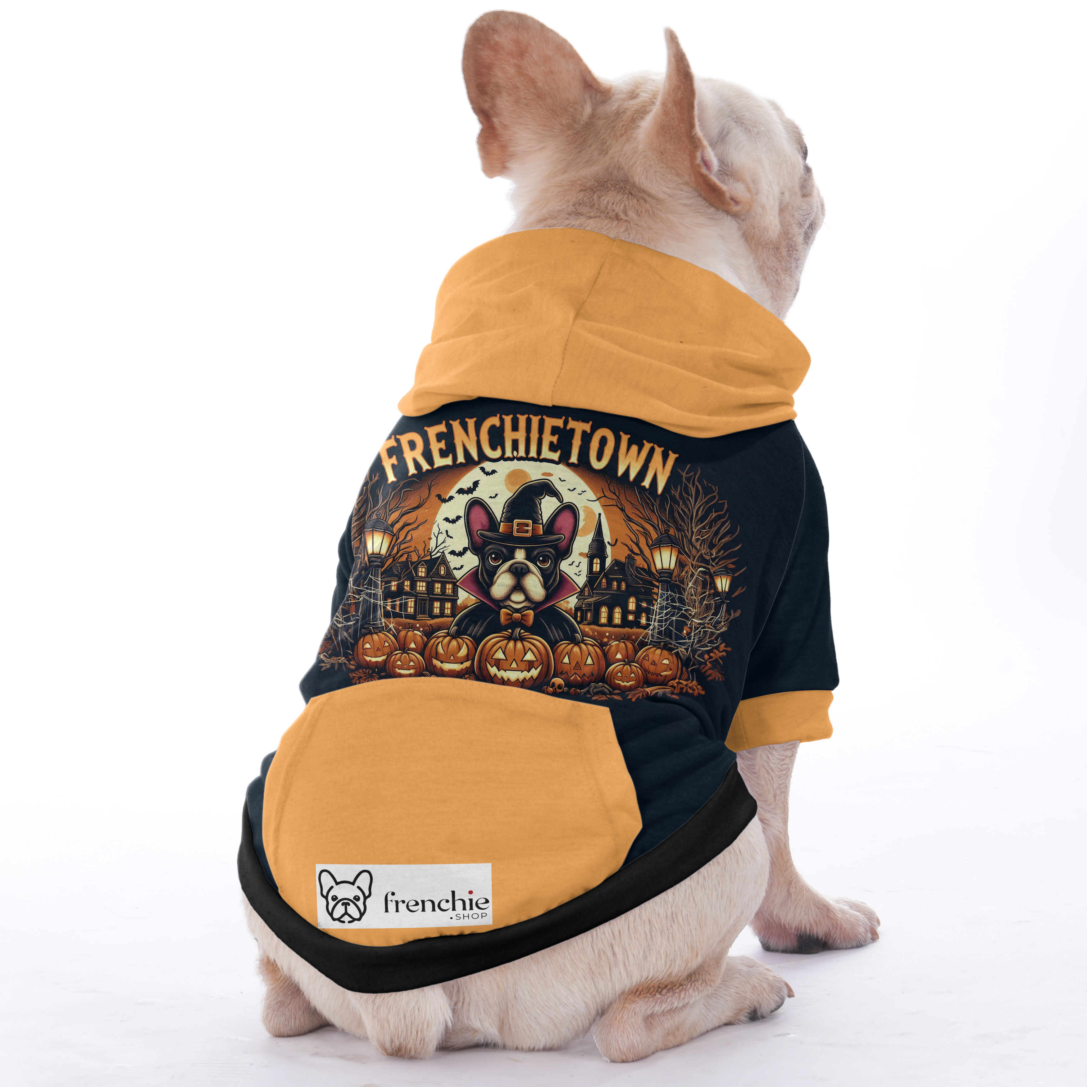 High-Quality The Frenchie Town - Hoodies For French Bulldog | Frenchi...