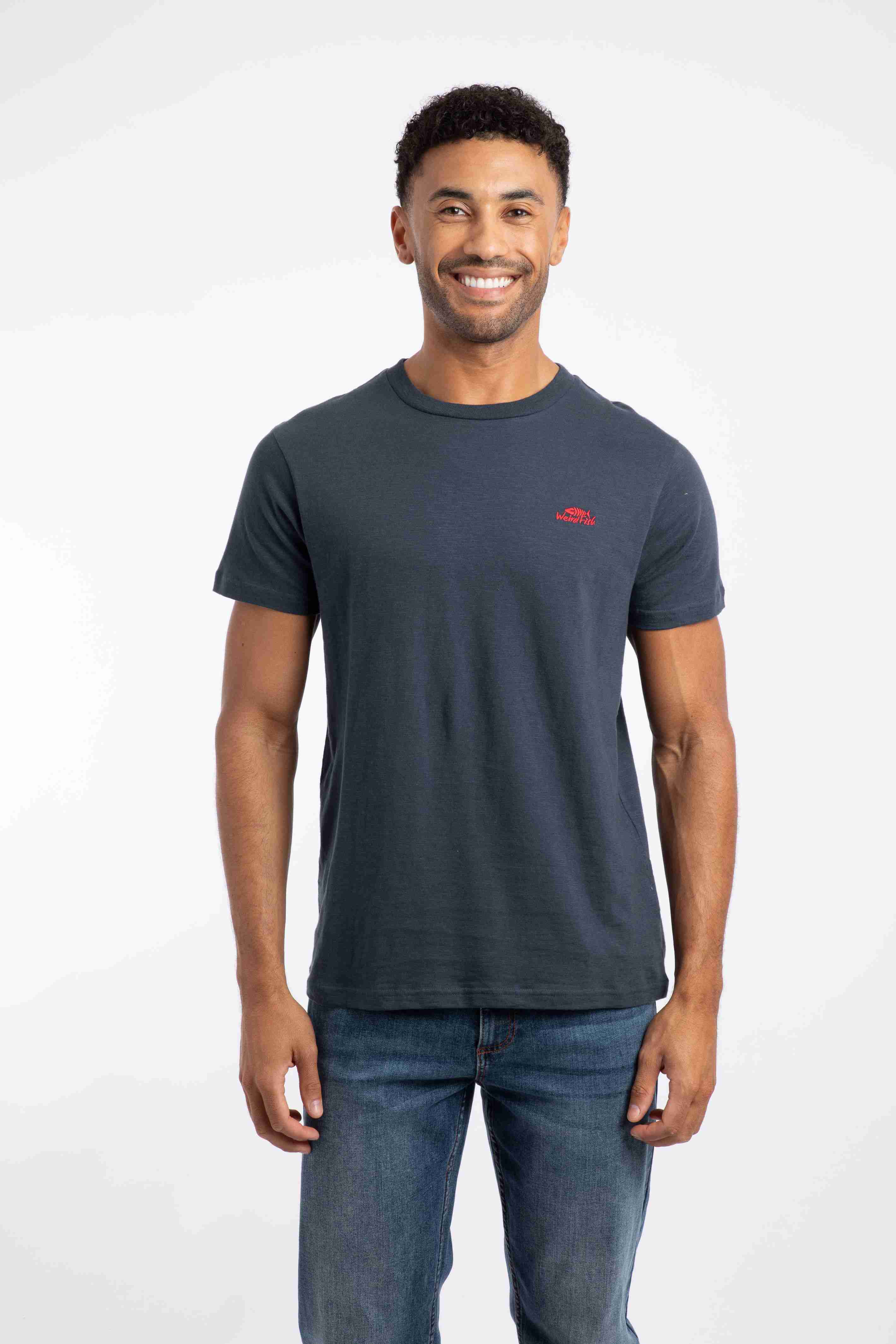 Fished Branded T-Shirt Navy