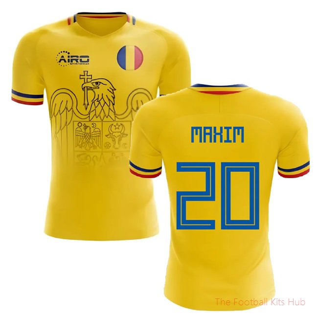 [LK] 2025/26 Romania Home Football Shirt (Maxim 20)