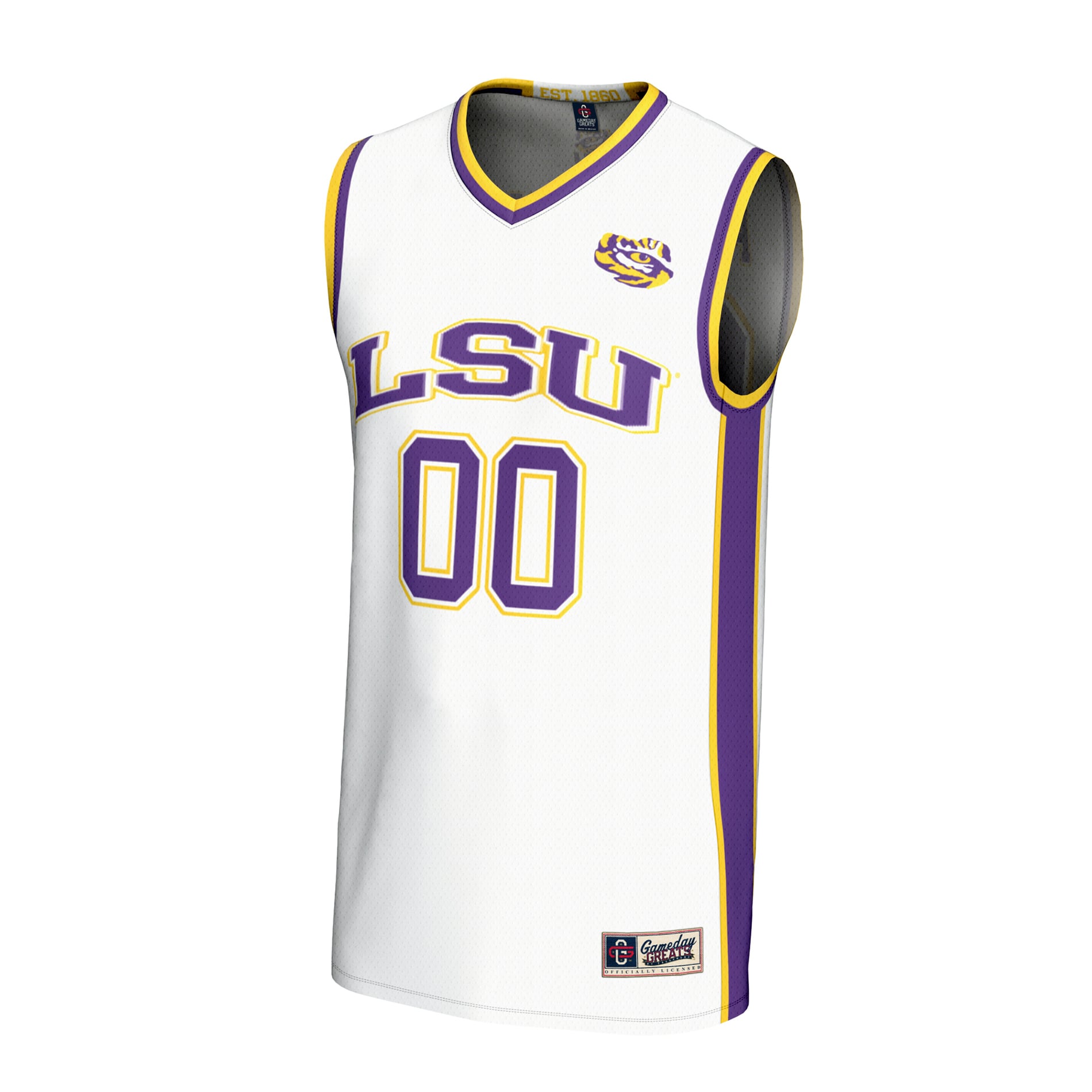 LSU Tigers GameDay Greats Unisex NIL Pick-A-Player Lightweight Collegiate Women's Basketball Fashion Jersey - White