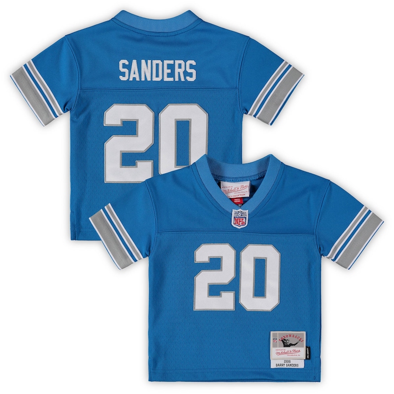None Barry Sanders Pro Bowl DET Lions Top-Grade Jersey Football Appare