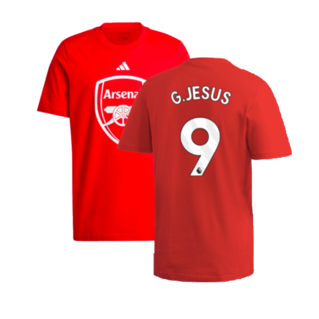 Faithful Arsenal Arsenal Dna Graphic Tee Red G Jesus #9 Elite Perf...