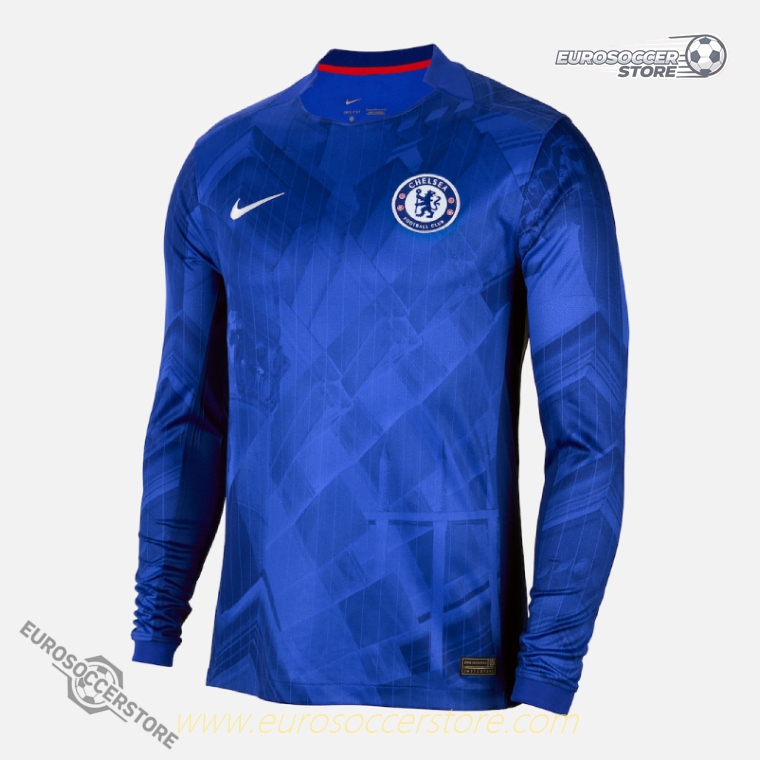 Chelsea's 25-26 Home Long Sleeve Jersey featuring NETO 7