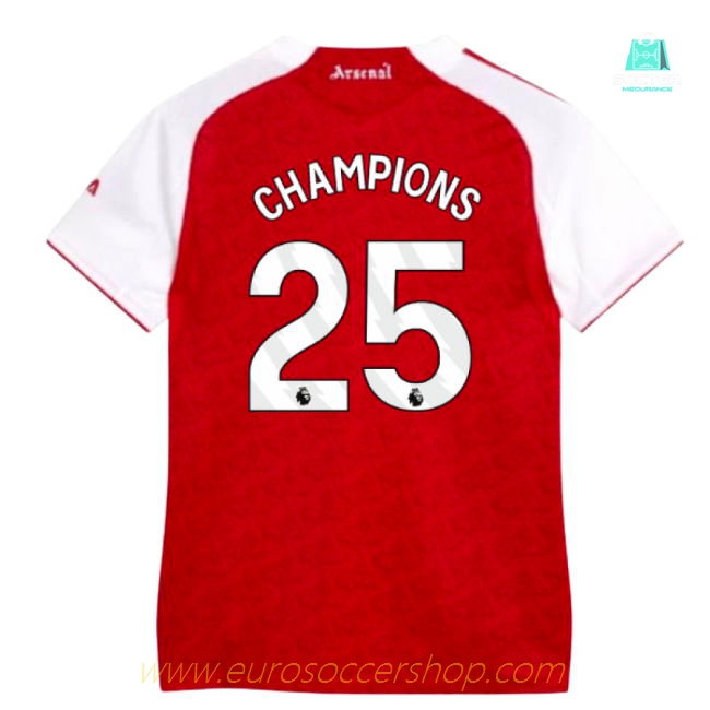 2025-2026 Arsenal Authentic Home Shirt (Womens) (Champions 25)