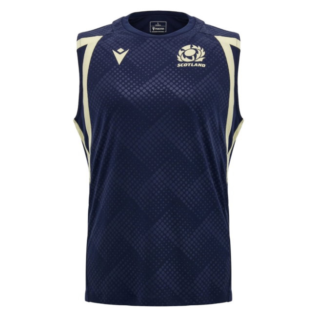 [SPK] 2026 2027 Scotland Rugby Sleeveless Shirt Name) Training Kit (Navy) (Your