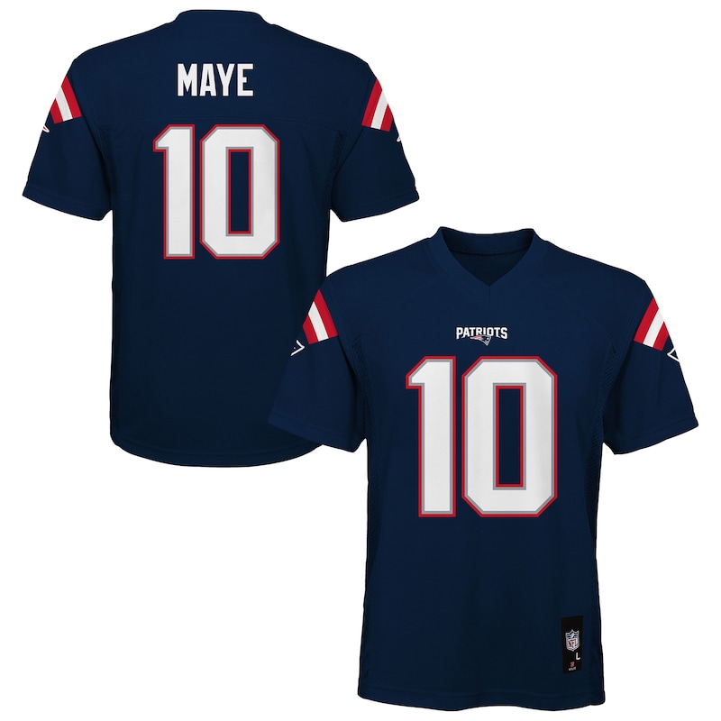 None Drake Maye NE Patriots Championship Pro-Level Jersey Football App
