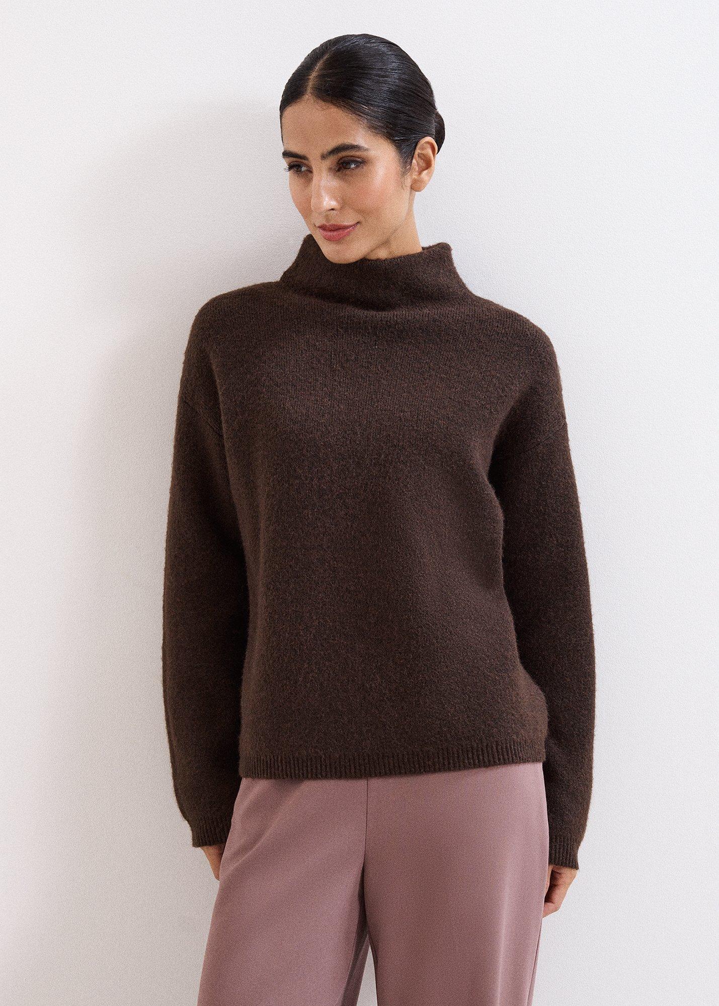 Zoe Warm Handle Funnel Neck Jumper