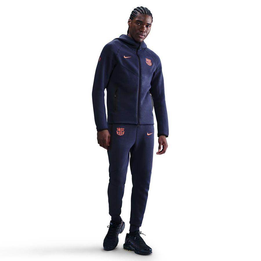 Barcelona Sweatpants Nsw Tech Fleece 3rd Midnight Navy/bright Mango