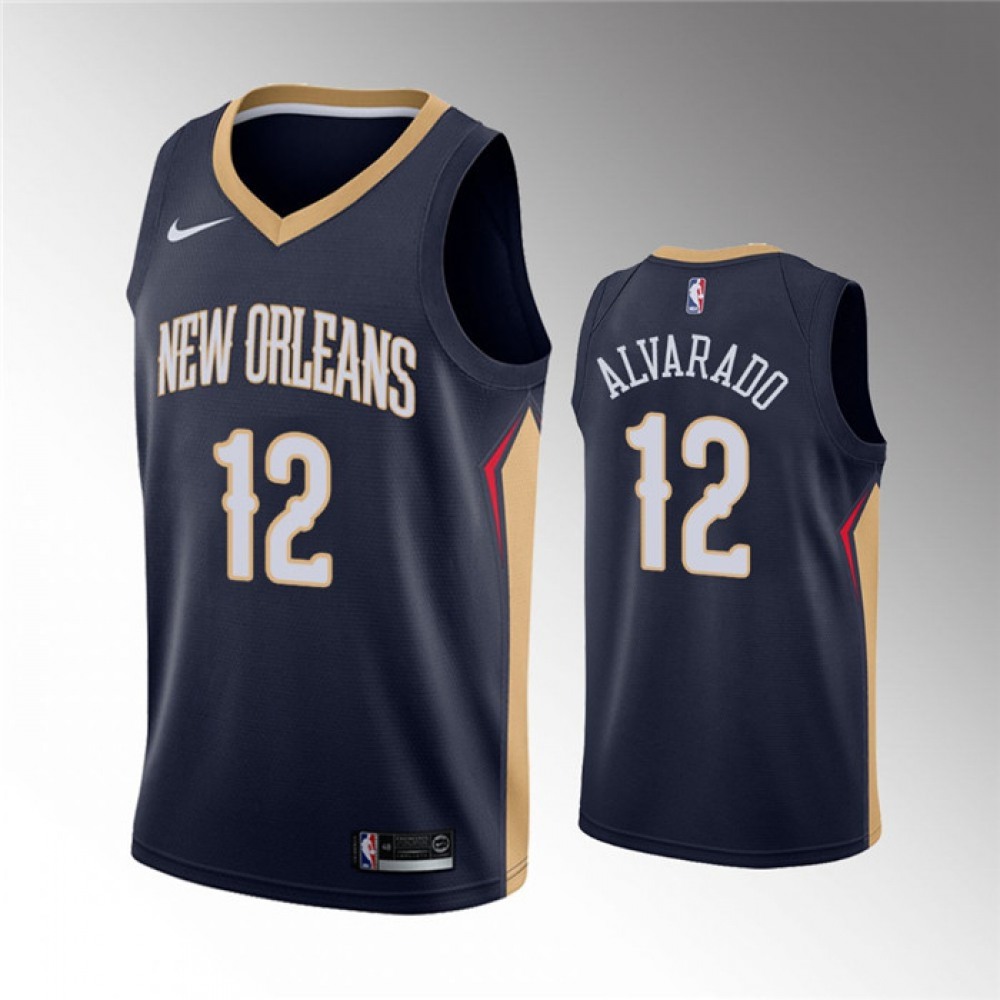 Affordable Men's NO Pelicans #12 Jose None Basketball Jersey