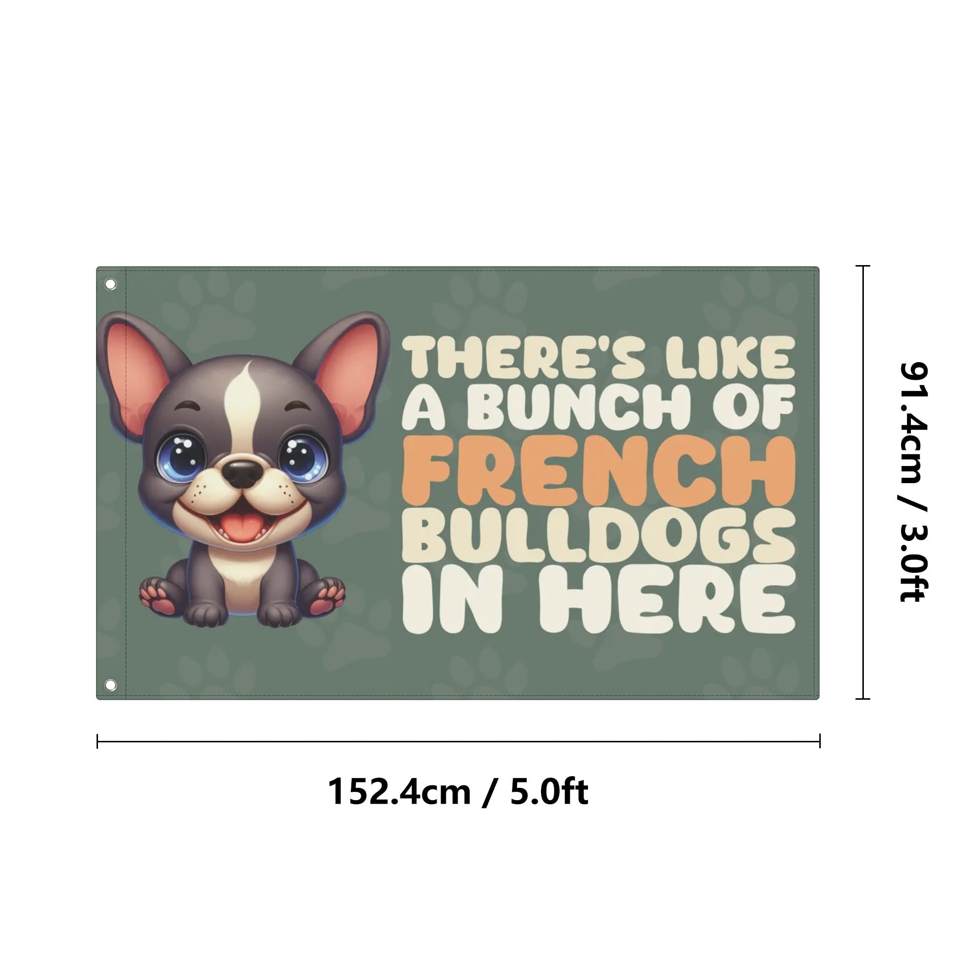 Garden Flags For Frenchie Lovers For French Bulldogs | Vet-recommended