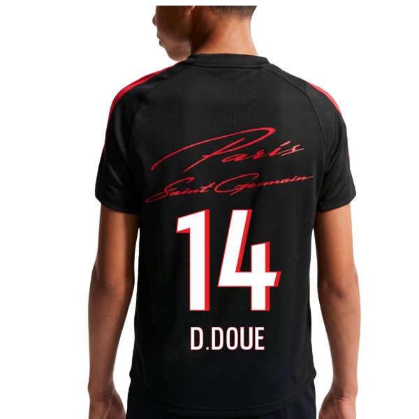 [HP] 2026-2027 PSG Strike Training Shirt (Black) - Kids (D.Doue 14)