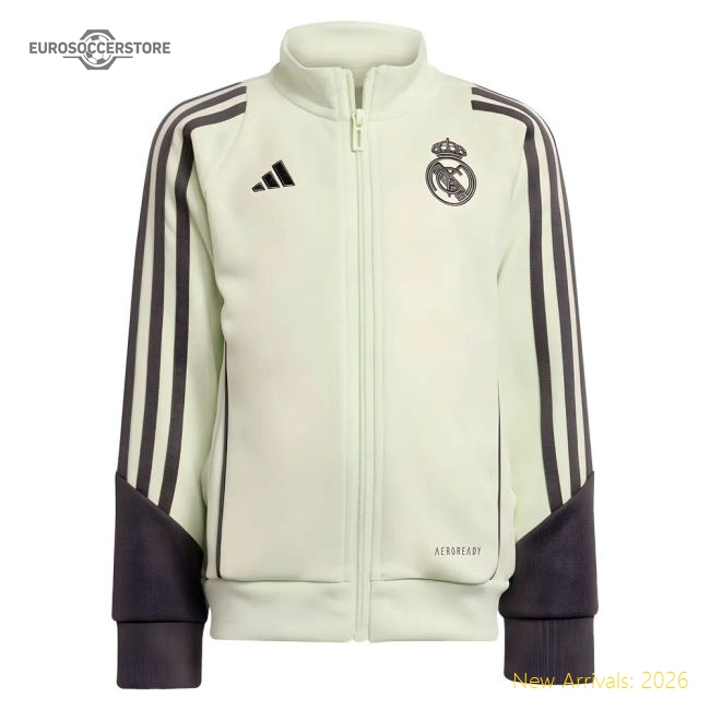 Best-Selling 2025-2026 Real Madrid Tracksuit (Almost Lime) - Infants