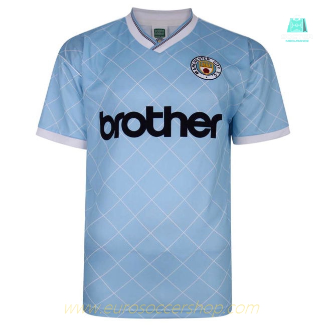 Manchester City 1988 Retro Football Shirt (KOMPANY 4)