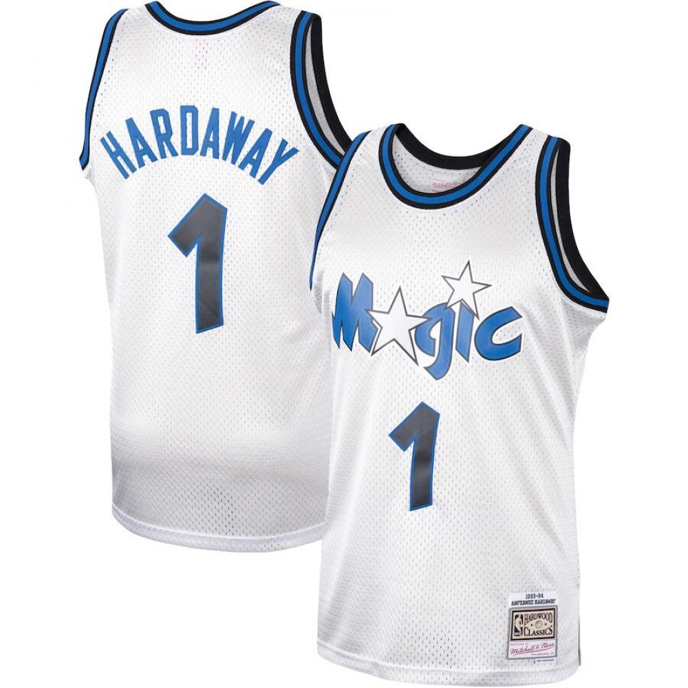 Game Day Genuine Men's Magic #1 Penny White Basketball Jersey