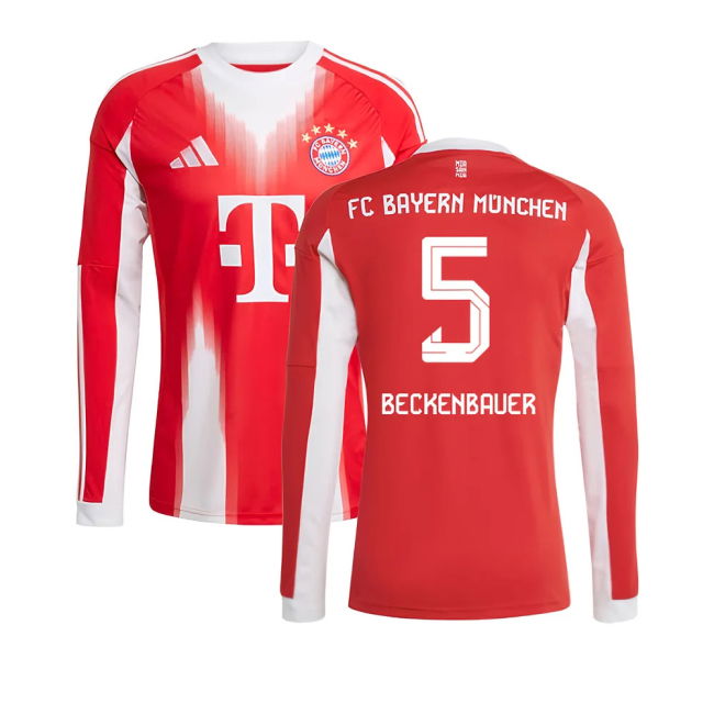 Bayern Munich Long Sleeve 2025-2026 Home Shirt - (Adult