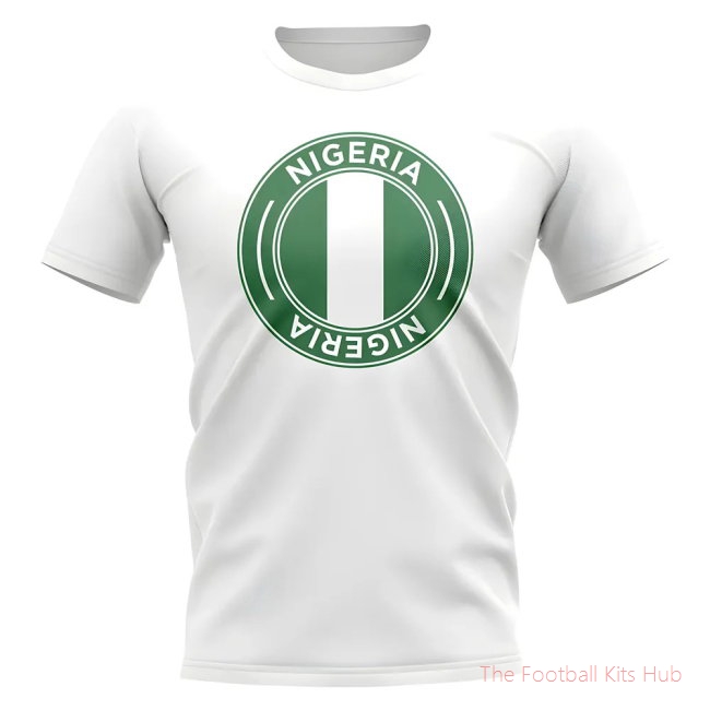 Nigeria Football Badge T-Shirt (White)