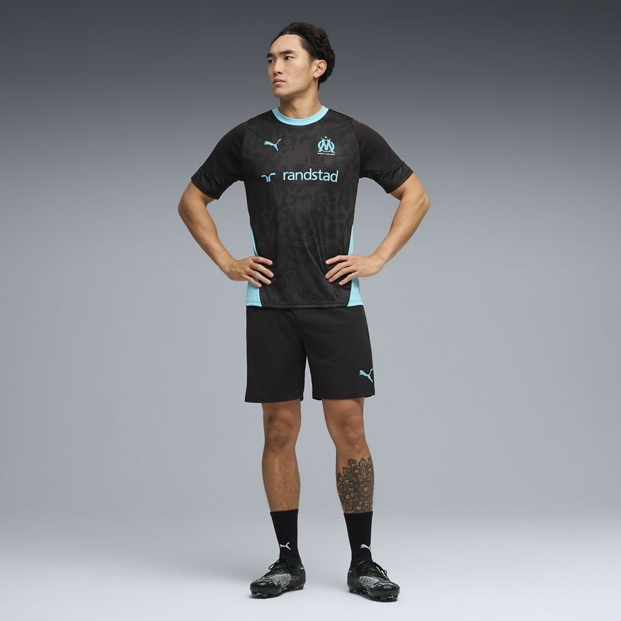 [EFKS] Marseille Shorts Black/Team Aqua Training Uniform