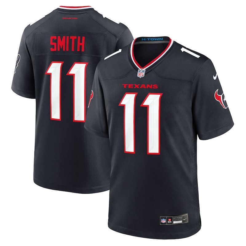 None Tremon Smith Houston Texans Retro Game Jersey for NFL Fans
