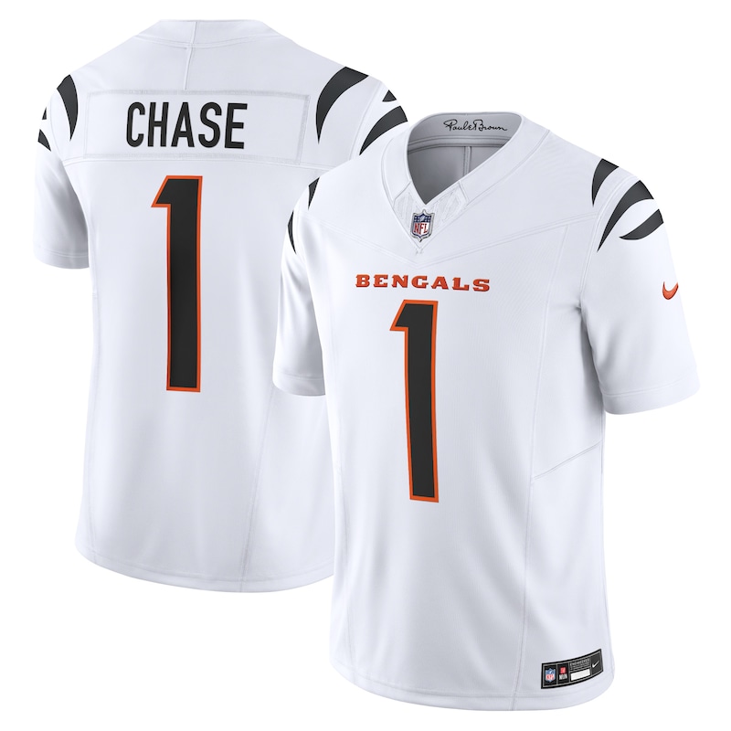 None JaMarr Chase Cincinnati Bengals Powerhouse Team Authentic Jersey