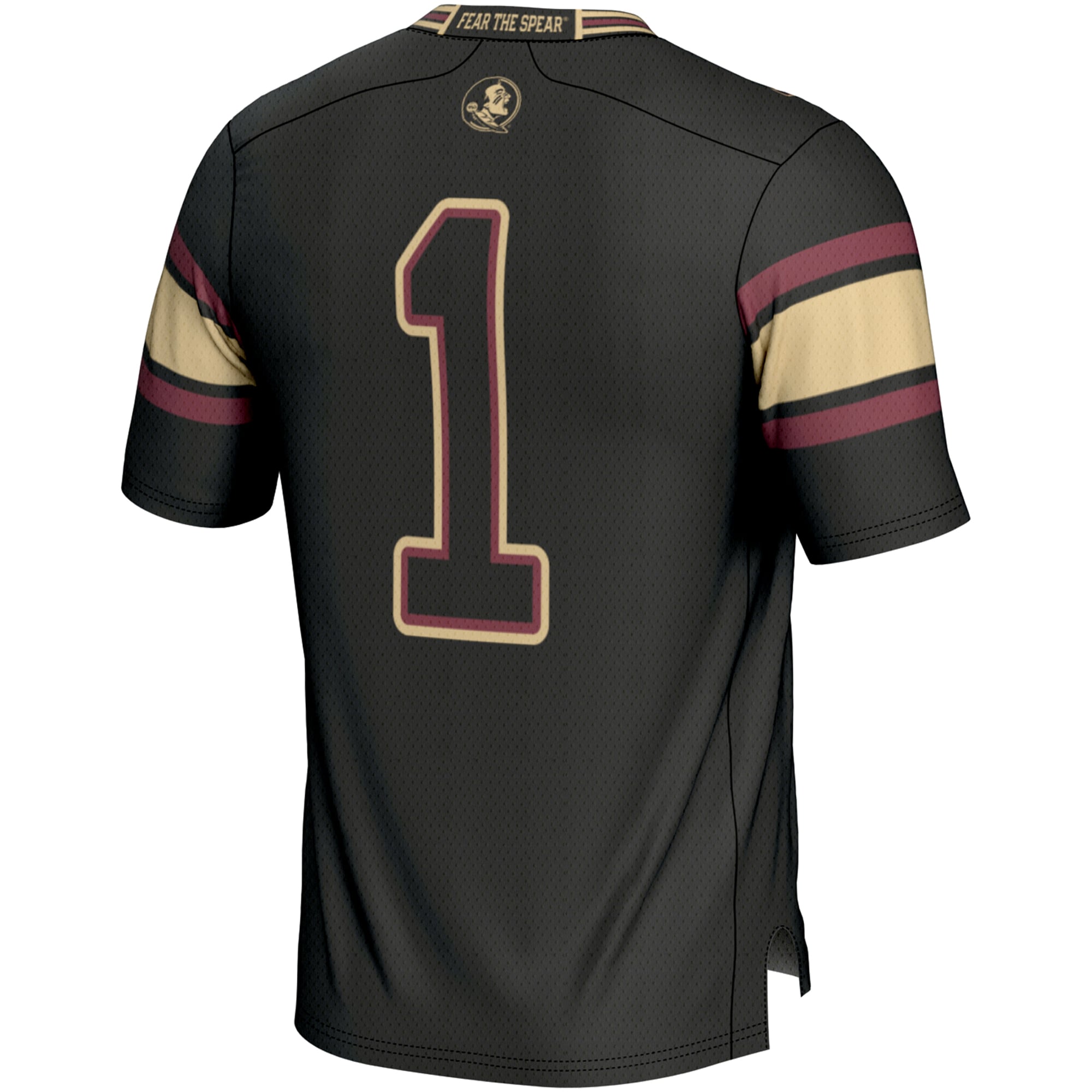 Men's #1 Black Florida State Seminoles Endzone Football Jersey