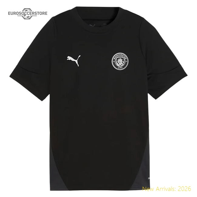 2025-2026 Man City Training Jersey (Black) - Kids (Doku 11)