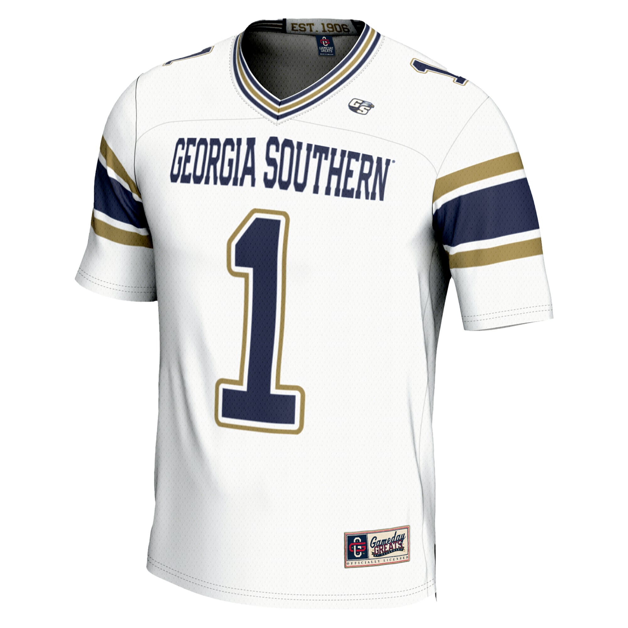#1 Georgia Southern Eagles GameDay Greats Youth Endzone Football Jersey - White