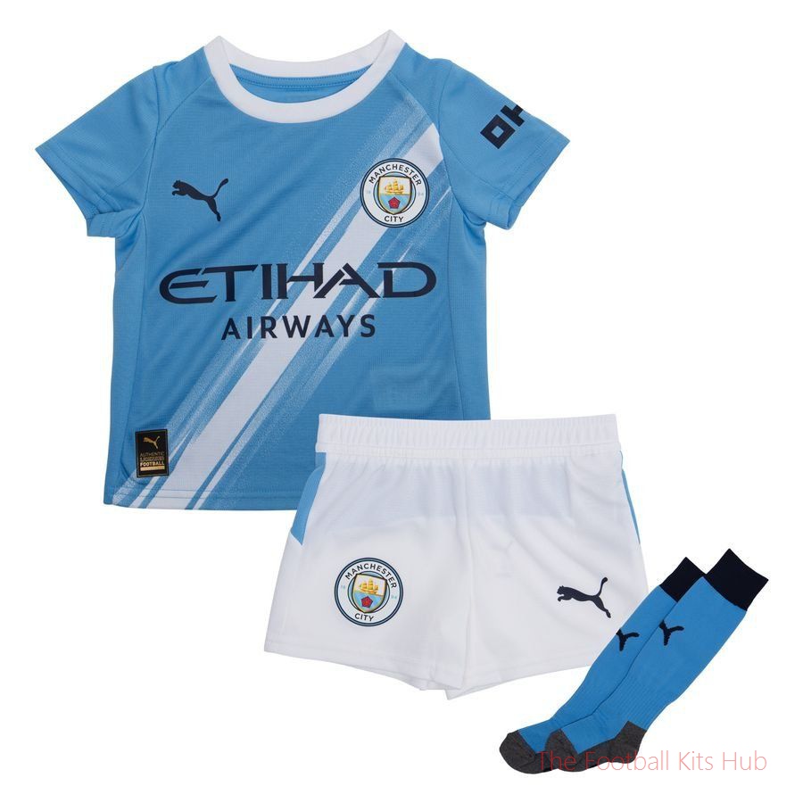Manchester City Home Shirt 2025/26 Mini-Kit Kids