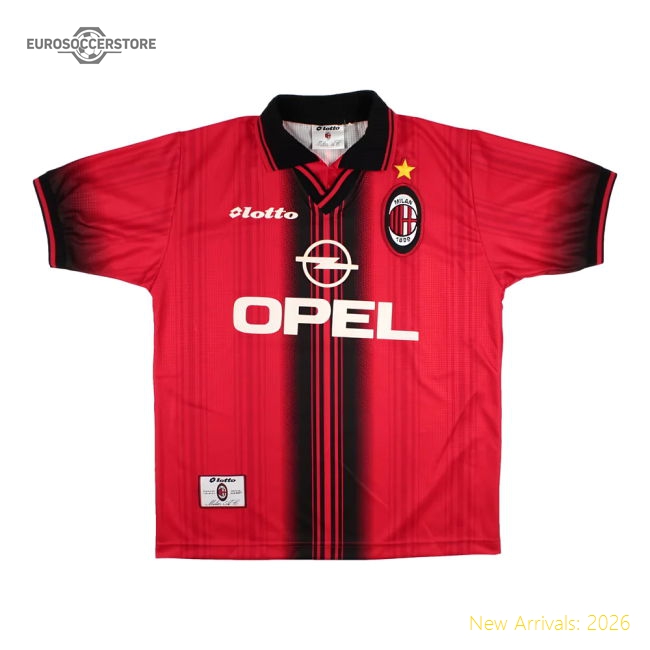 Ac Milan 1997-98 Fourth Shirt (m) 9 (very Good) - Supporter Edition