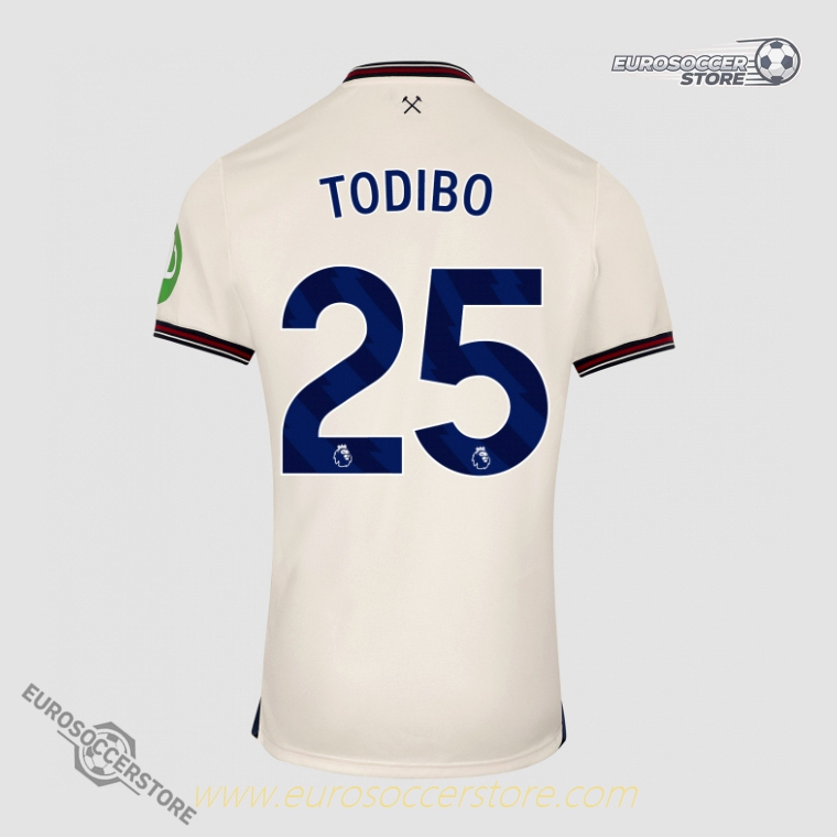 West Ham United 25-26 Season Away TODIBO #25 Football Jersey